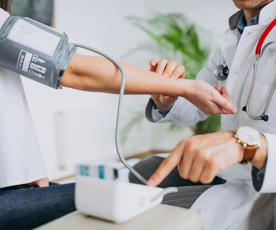 Blood Pressure and Blood Test Results Together
